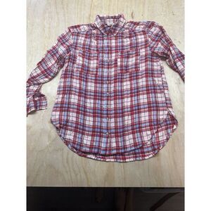 Pilcro Plaid Button Down Medium Woman Viscose Long Sleeve Flannel Look